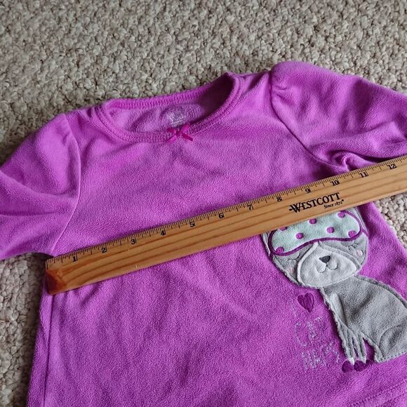 Just one you made by Carter's Purple Fleece Pajama Set Size 18M - Picture 6 of 11